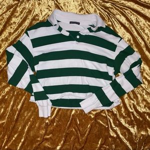 Brandy Melville Cropped Rugby Top